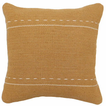 handmade Modern Pillow Brown Beige Hand-Woven SQUARE 100% WOOL  Hand woven turkish pillow  2 x 2